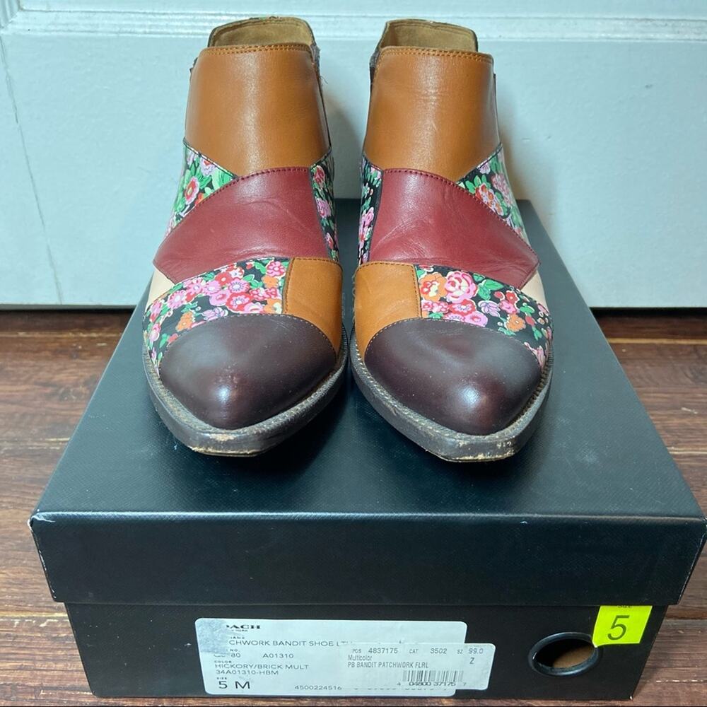 Coach Patchwork Bandit Shoe Hickory/Brick Multi 5 - Picture 7 of 9